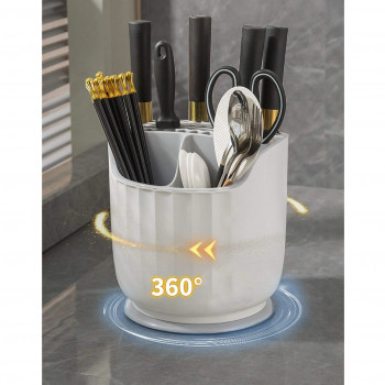 HOLDER RAK SLOT TEMPAT PISAU DAPUR SPATULA SUTIL STAINLESS STEEL