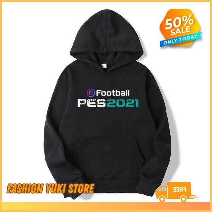 JAKET HOODIE DISTRO PES2021 PRO EVOLUTION SOCCER PES 2021 POLOS CUSTOM INDONESIA GAME  PRIA WANITA  