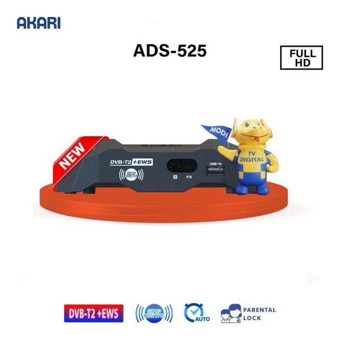 AKARI SET TOP BOX DVB-T2 DIGITAL ADS-2230 ADS2230 - ORIGINAL