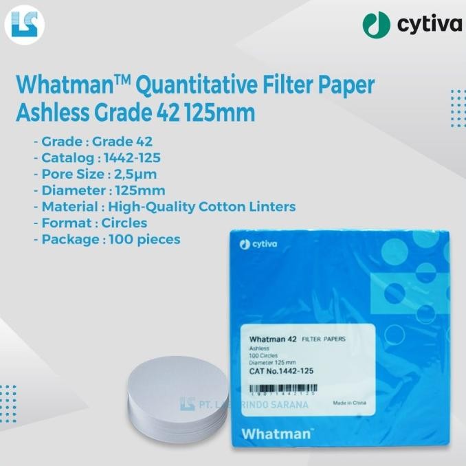 

sale! whatman filter paper / kertas saring grade 42 , 125 mm