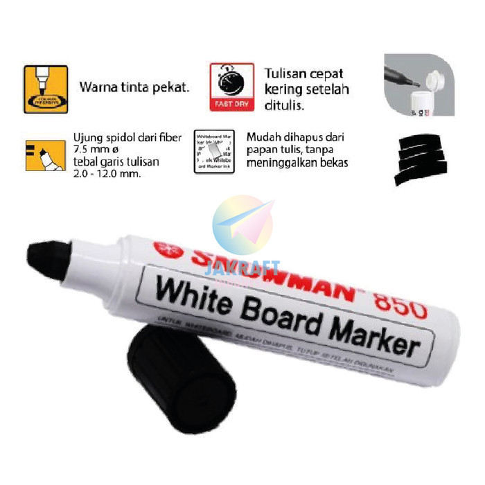 

Spidol Papan Tulis & Kaca Jumbo Bisa Dihapus Snowman Abg-850 White Glass Board Marker Besar Tebal