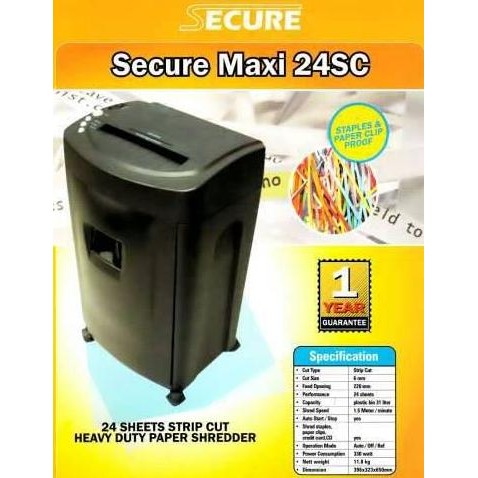 

sale! secure maxi 24sc - mesin penghancur kertas / paper shredder