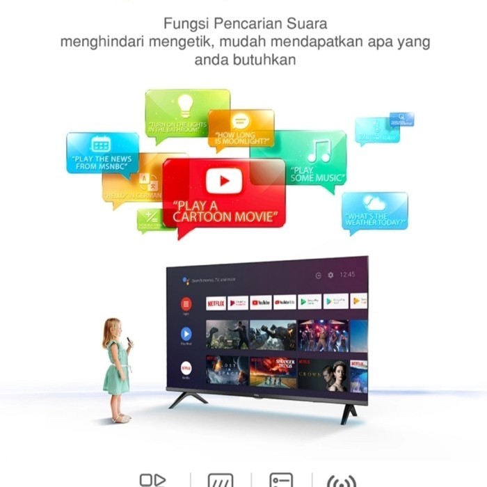 LED TCL 32A7 SMART TV ANDROID 11 32IN 32 INCH A7 PANEL A+ 32INCH