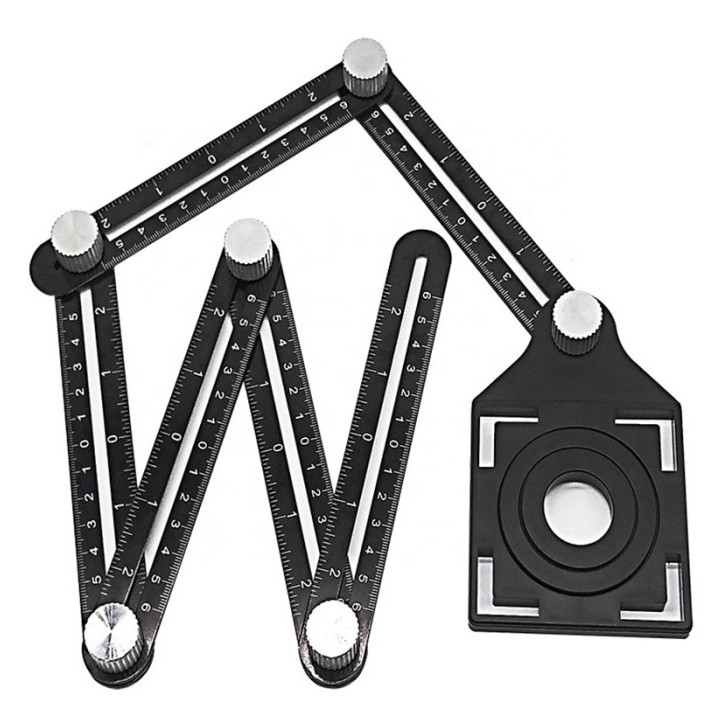 

PROMO! ASTEEL penggaris keramik granit 6 siku sudut lipat mutifungsi template