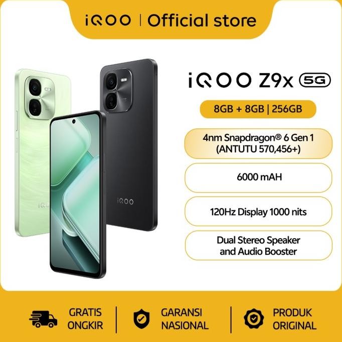 NEW [FLASH SALE] IQOO Z9X (8/256) SNAPDRAGON 6 GEN 1 4NM (ANTUTU 570,456+), 6000 MAH, 1000 NITS 120H