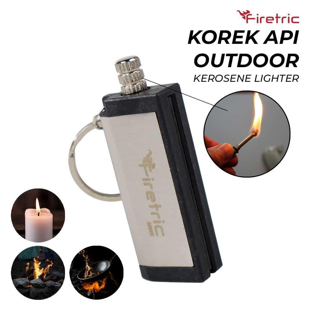 Korek Api Outdoor Waterproof Kerosene Lighter ES002 Tatakan Kompor Gun Di Putar Tataan Listrik Renda