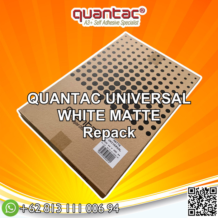 

Sticker Vinyl Laser A3+ QUANTAC - MATTE minimal pembelian 50 lembar