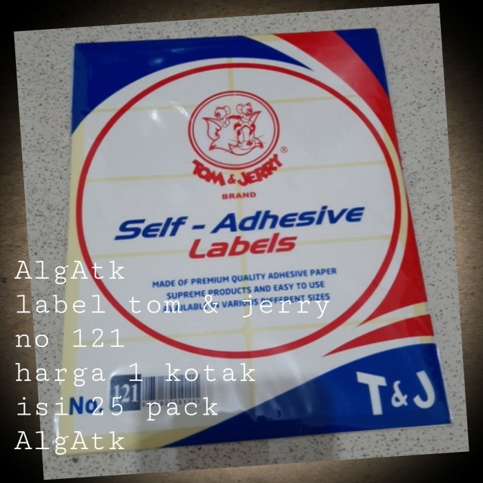 

label stiker tom & jerry no 121