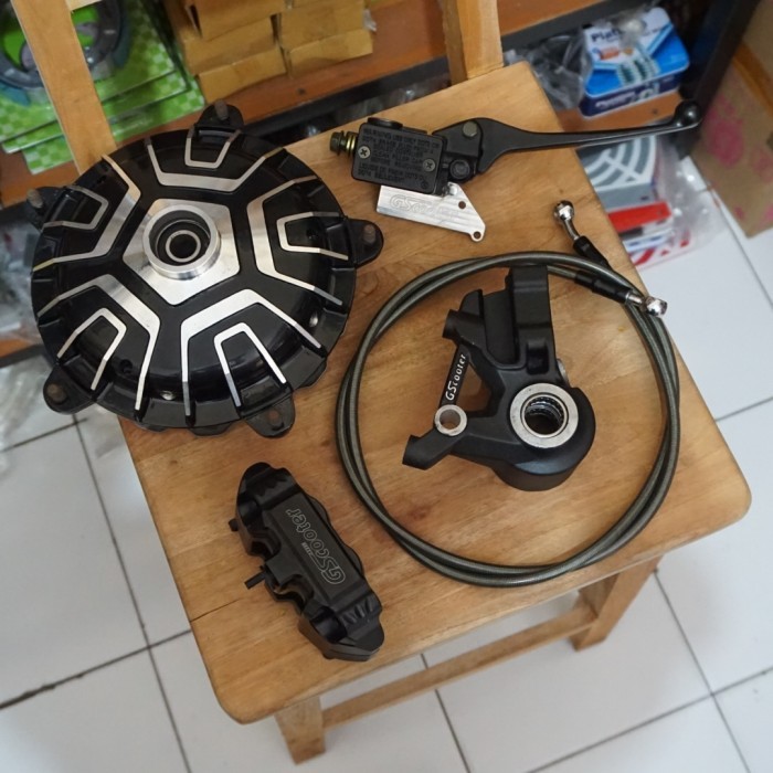 :::::::] Cakram Depan Set Master Atas Vespa Excel Exclusive Npx Gscooter