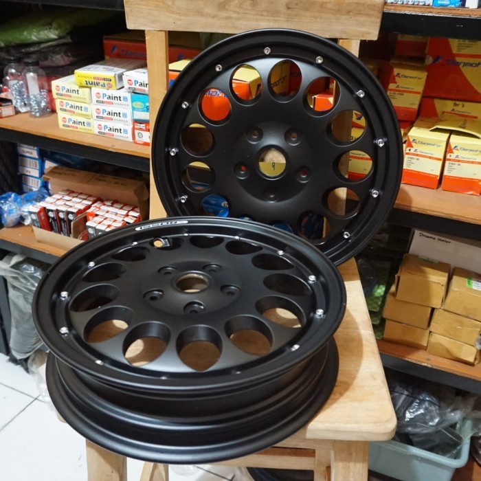 >*>*>*>*] Velg Ring 12 Tubeless Vrossi Alfa Black Vespa Px Excel Ex2 Strada