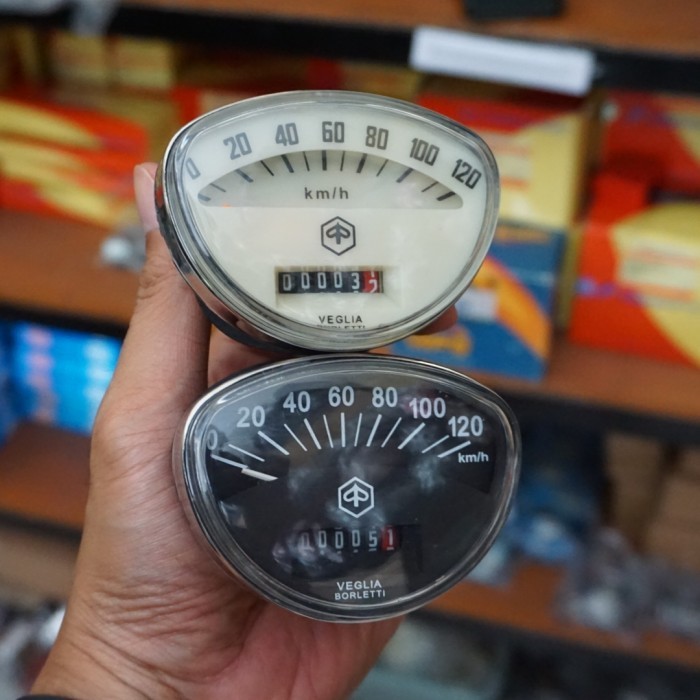 {{{{}}] Sparepart Vespa Speedometer Vespa Super & Sprint Cream
