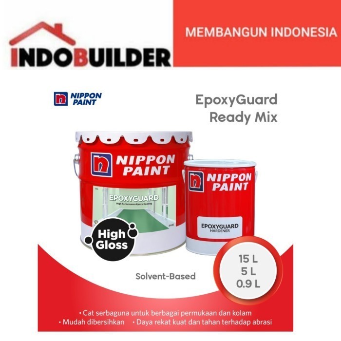 NIPPON EPOXY GUARD 5 LITER EG 003 BLACK 9103 / CAT EPOXY LANTAI
