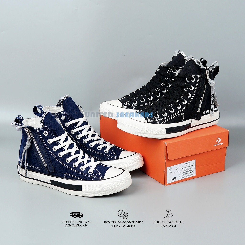 Converse 70s Enshadower Zipper High Canvas Sepatu Kets Pria Impor Premium Buatan Vietnam |VQZOijPU|