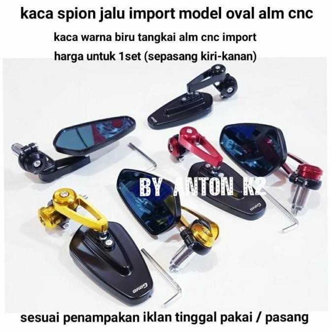 TERLARIS KACA SPION JALU OVAL VARIASI MOTOR JUPITER MX NEW 135/MX KING 150/GTR