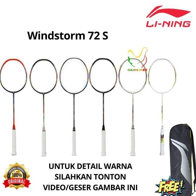 RAKET LINING BADMINTON BULUTANGKIS WINDSTORM 72S 72 S ORIGINAL