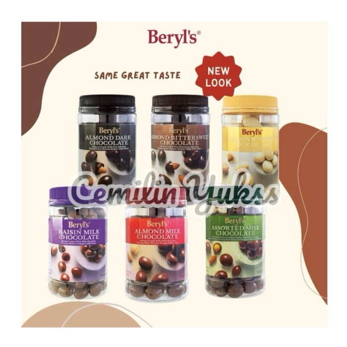 

Beryl's Almond Dark Chocolate 450g Beryls Crunchy Almond Milk Chocolate380g Beryls Green Tea