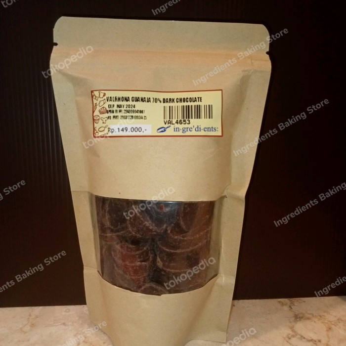 

VALRHONA GUANAJA 70% DARK CHOCOLATE 200gr REPACK