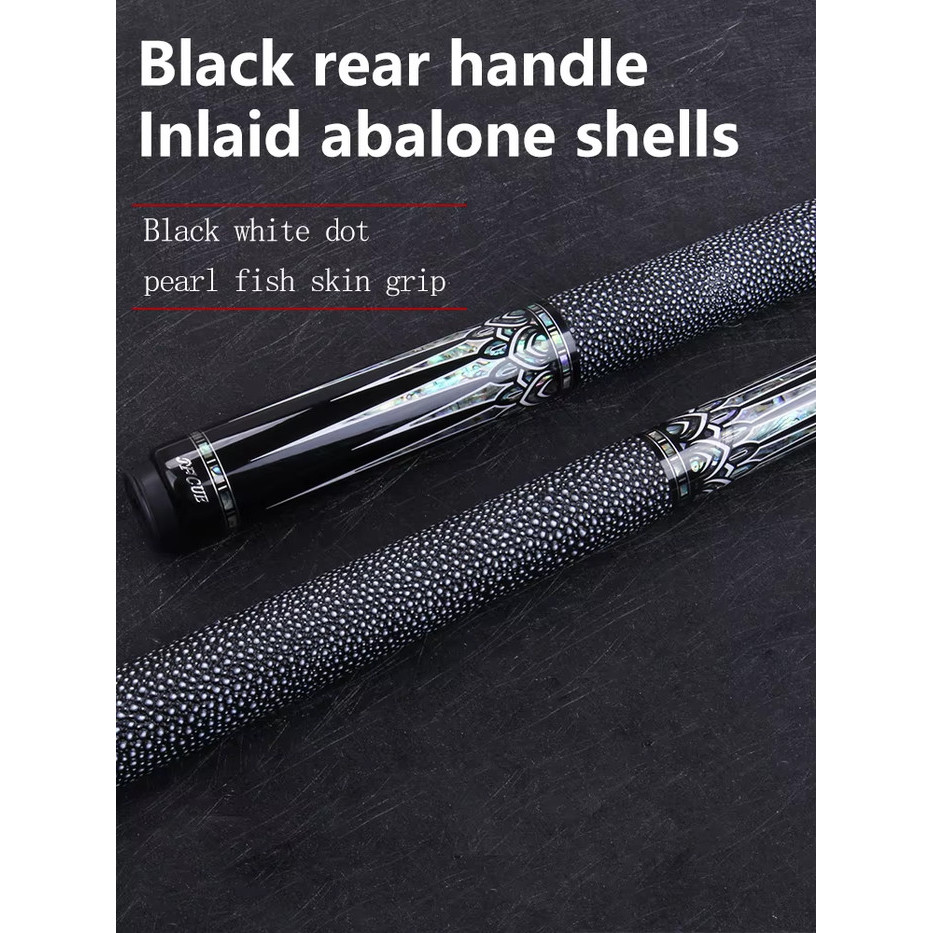 Murah Jflowers JF20-23F Premium Stick Billiard Shaft Carbon Play Low Deflection 12.5mm Ebony Wood