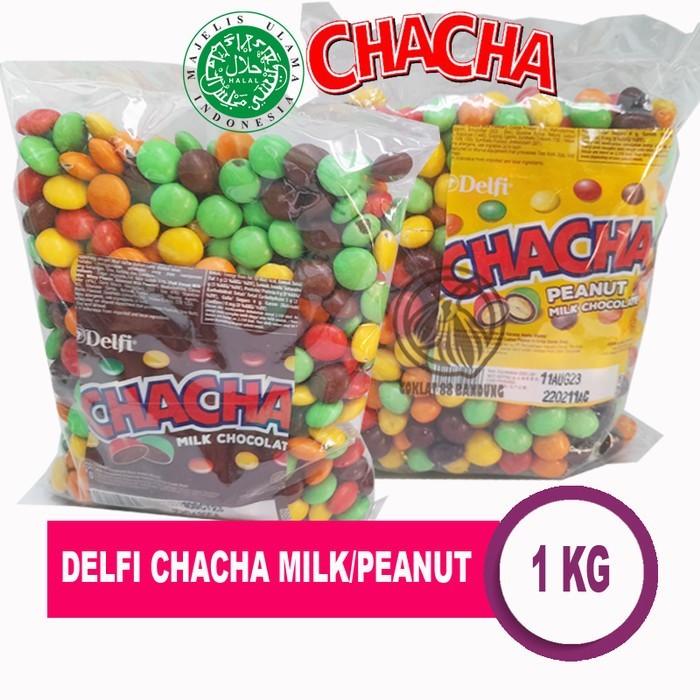 

COKLAT DELFI CHACHA MILK 1KG, DELFI CHACHA PEANUT KILOAN 1 KG