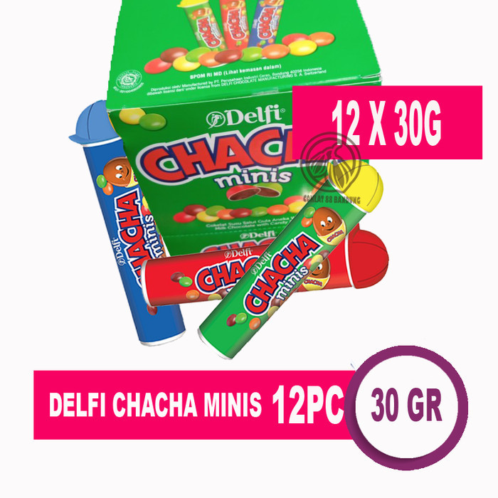 

DELFI CHACHA MINIS 30 GR/GRAM X 12 PCS, CHA CHA 30GR TUBES HATS 12PC