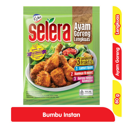 

Kobe Selera Bumbu Instan Ayam Goreng Lengkuas 80 g