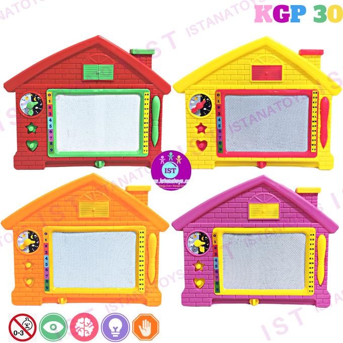 

Mainan Papan Tulis Magnet Hapus Bentuk Rumah KGP 30