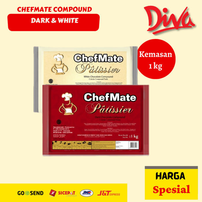 

chefmate dark chocolate compound / chefmate white compound 1 kg