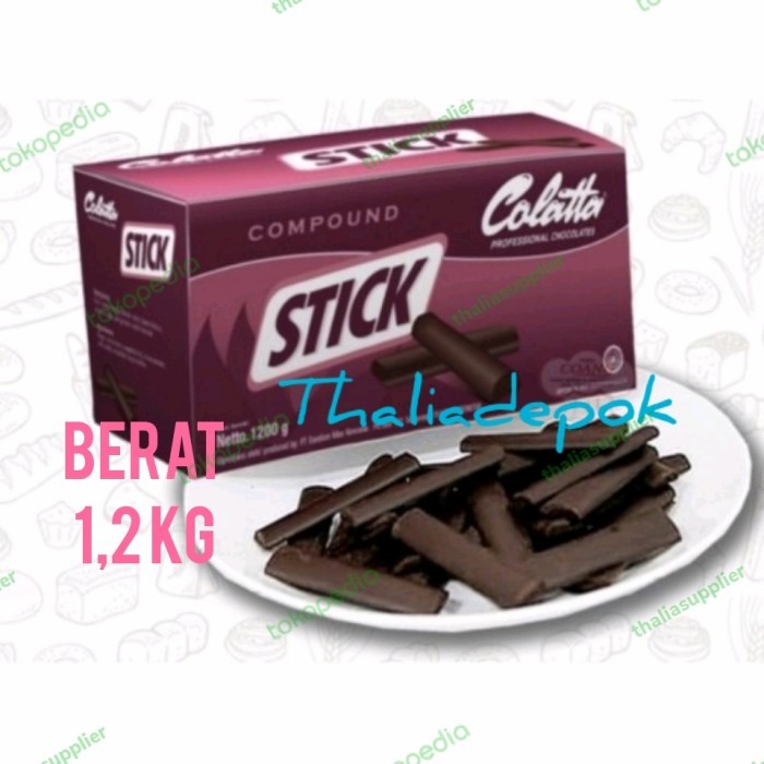 

COLATTA COKLAT STIK COMPOUND 1.2KG TAHAN BAKAR, HIASAN KUKIS ENAK