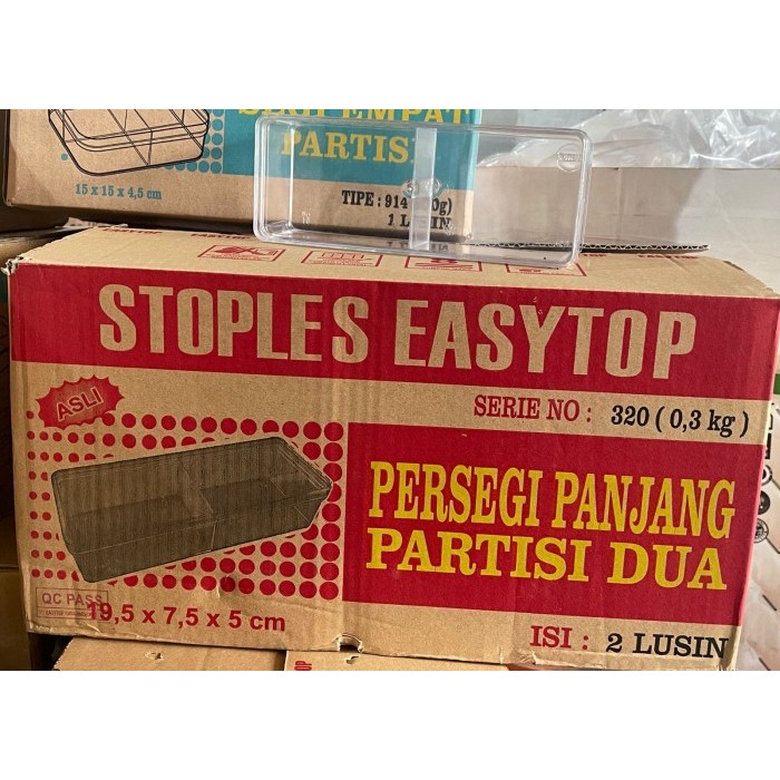 

Toples Easytop 320 Sekat 2 isi 2lusin - Gosend Grab