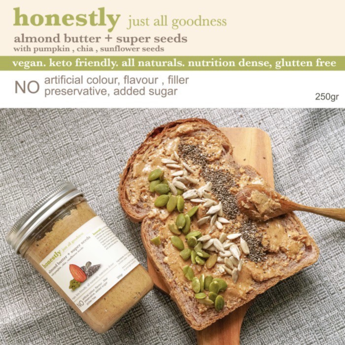 

HONESTLY Almond Butter - Super Seed Chia Pumpkin Sunflower Seed