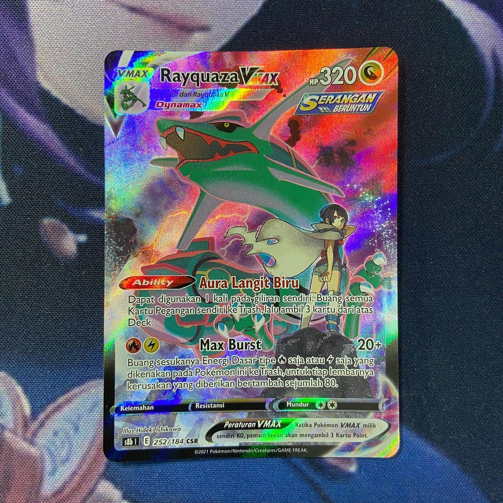 pokemon (ID) rayquaza vmax - S8b 252/184 - CSR