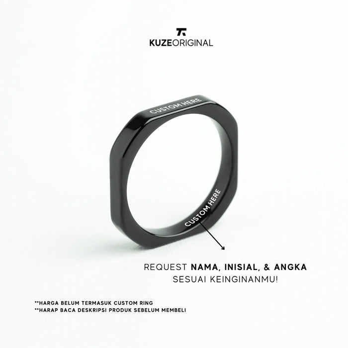 Kuze Original Cincin Tungsten / Ring - Carver