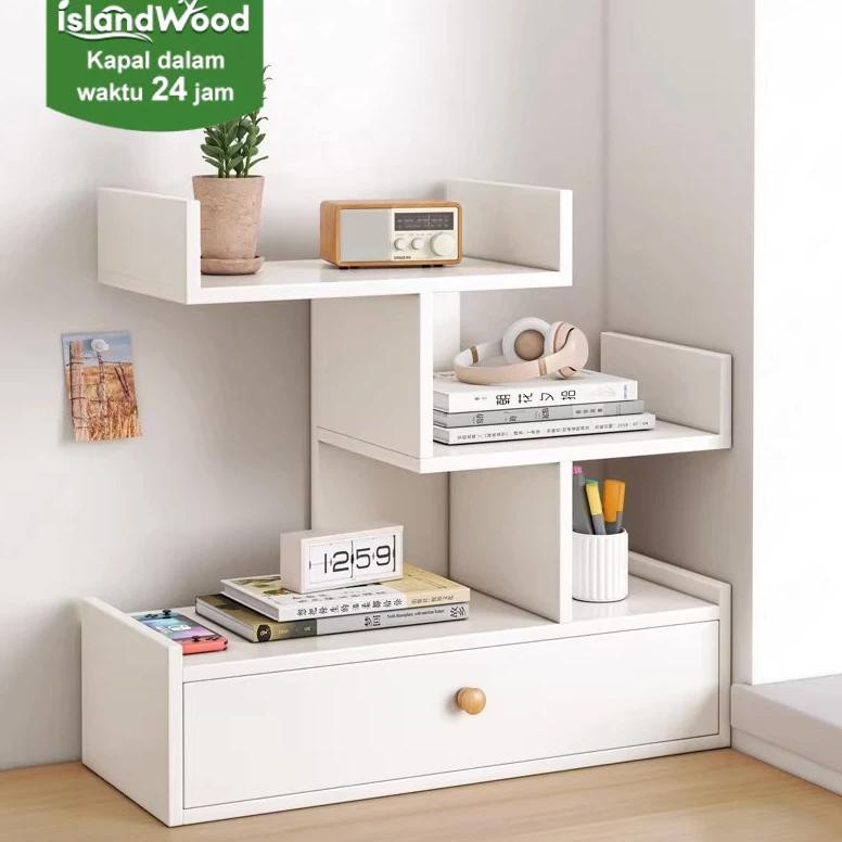 Rak Buku Desktop Rak Meja Stationery Desktop Rak Organizer Desktop Desk Organizer Rak Polaroid