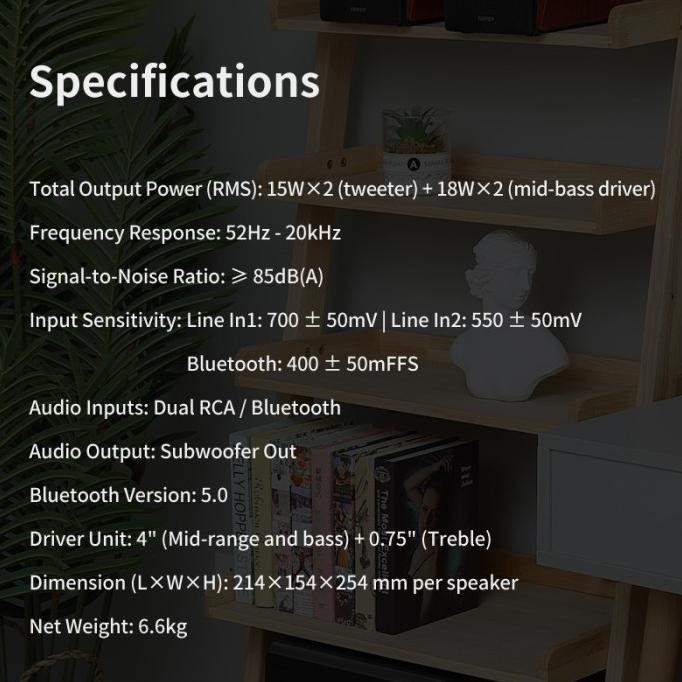 Murah Edifier R1700Bts 2.0 Active Bookshelf Speaker R1700 Bts R 1700 Bts 1700Bts