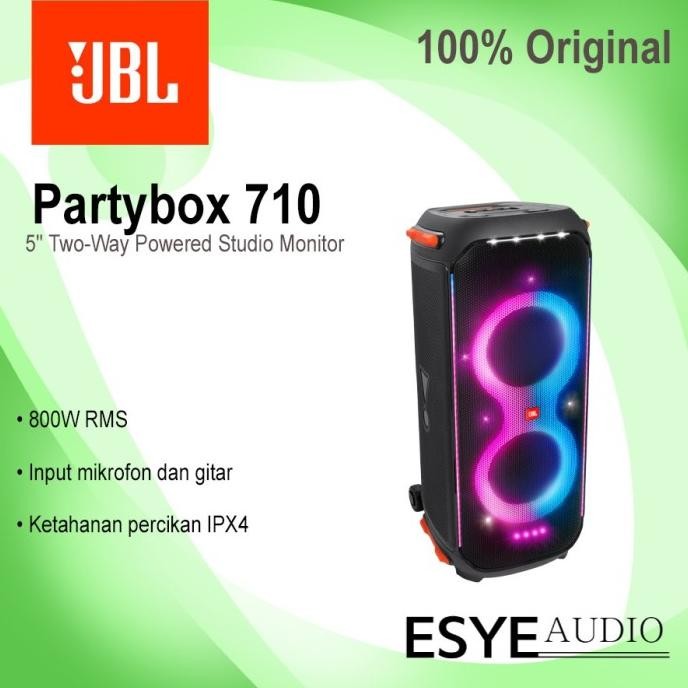 Murah Speaker Jbl Partybox 710 Bluetooth 800W Rms - 100% Original