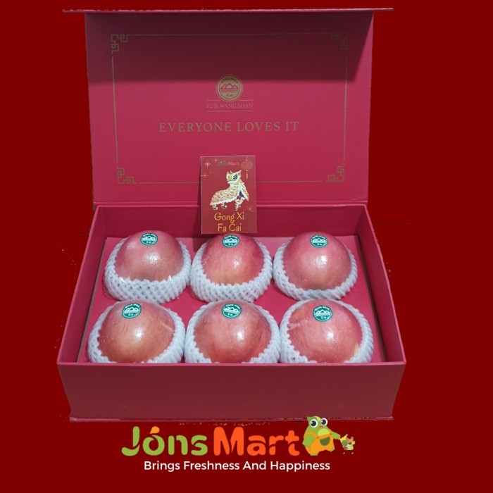 Ready Stock Buah Apel Fuji Wangshan / Wang Shan Hampers Imlek - Jonsmart