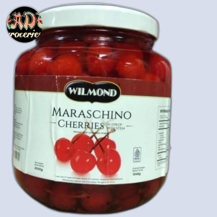 

Ceri Merah Tangkai Wilmond 2Kg Red Cherries Maraschino Cery Cherry Ok Terbaru 100 % Original