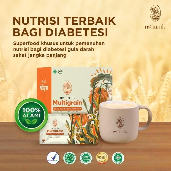 

Mganik Multigrain Rasa Labu Kuning 500 Gram Superfood Diabetes Terbaru 100 % Original