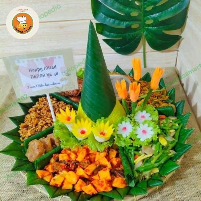 

Tumpeng Tampah/5 Porsi/Nasi Tumpeng/Aromarasamart02 Terlaris 100 % Original