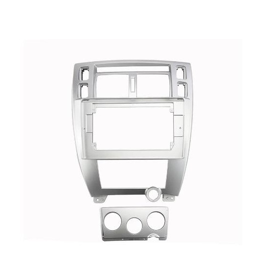 frame head unit android 10 inch Hyundai Tucson ix 35 ix35 2006