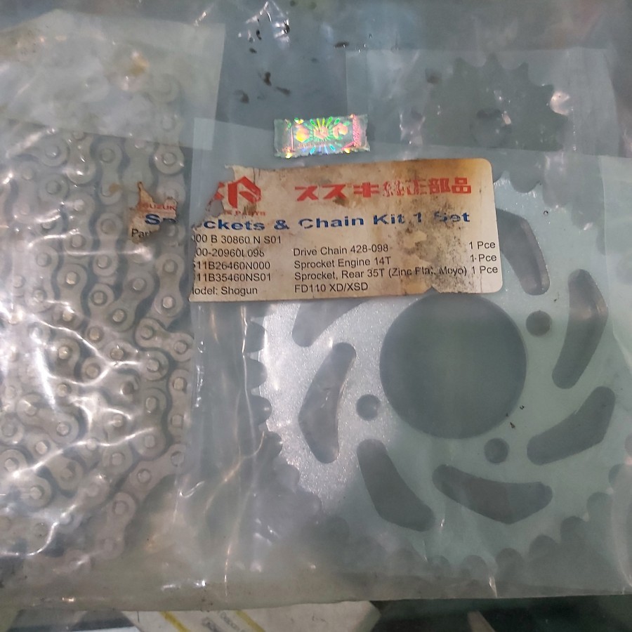 Gear gir set suzuki shogun