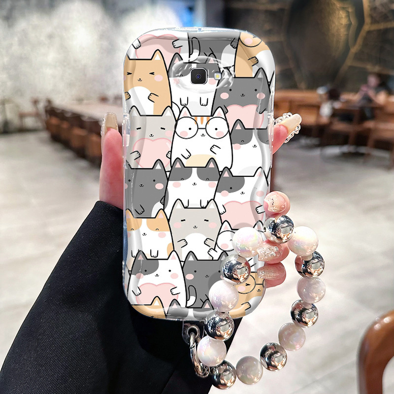 Casing Hp Untuk Samsung Galaxy J7 Prime J2 Prime J7 Prime 2 Case Pola kucing Kartun Softcase Kesing 