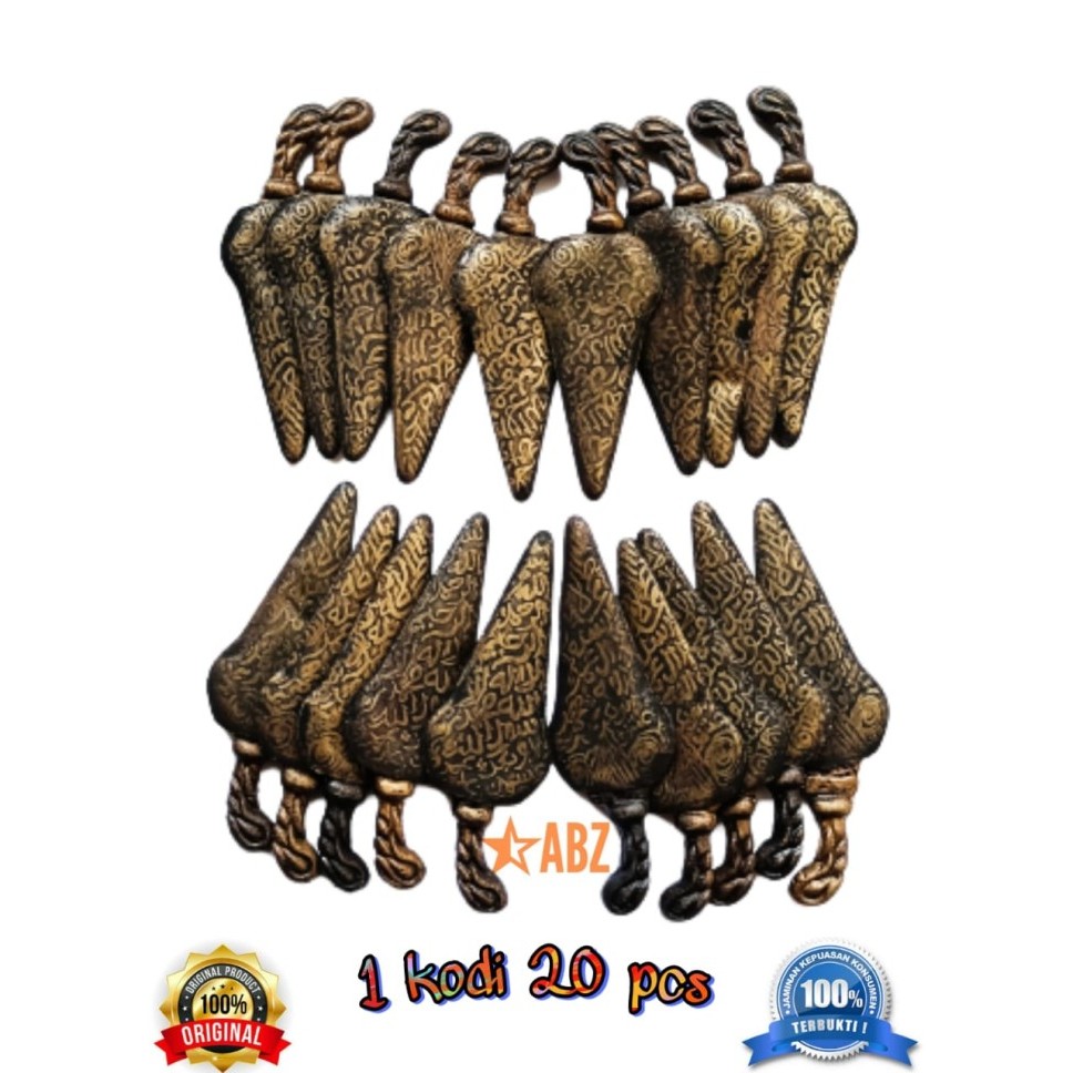 TERLARIS Paket 1 kodi semar kuncung kencana bahan kuningan