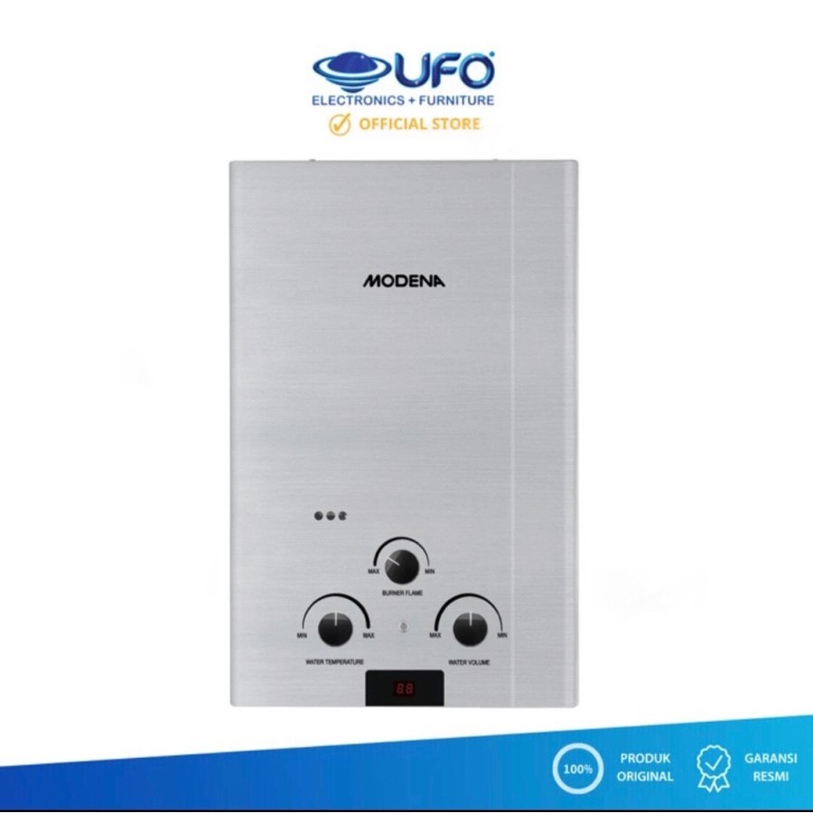 MODENA Gas Water Heater Pemanas Air dengan Sistem Gas GI 6 S