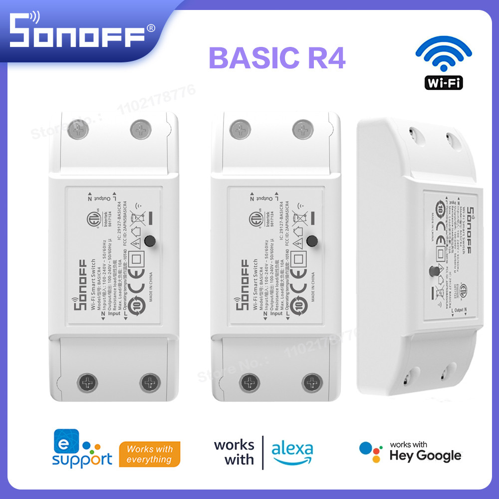 Sonoff Basic R4 Wifi DIY interruptor Smart Switch Remote