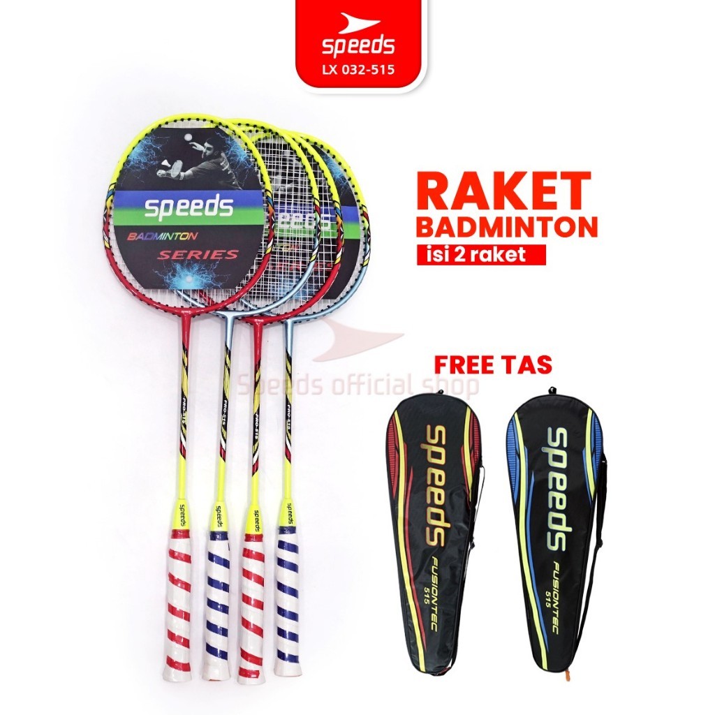 SPEEDS Raket Badminton Original Bulu Tangkis Racket Olahraga Pertandingan 032-515