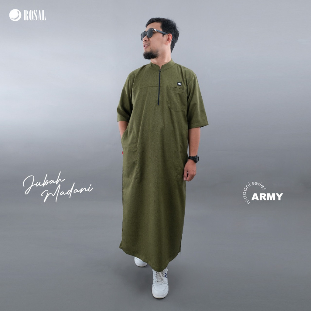 Jubah Gamis Pria Madani Katun Madinah by Rosal