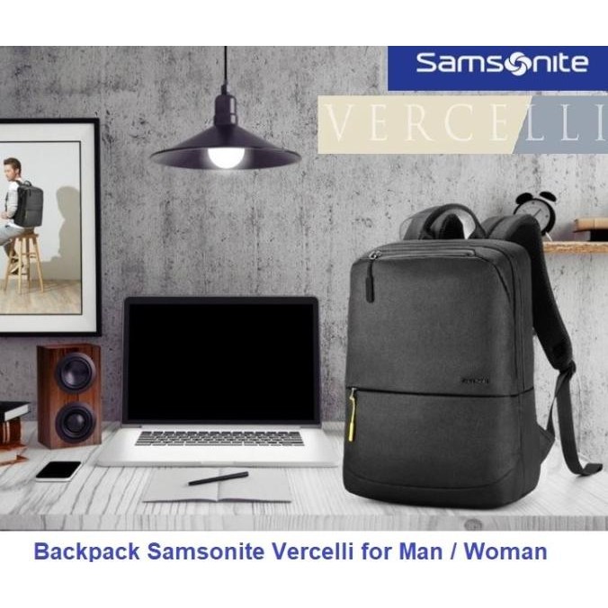 Backpack Samsonite Vercelli Commuter Fashion Casual Man Woman Original