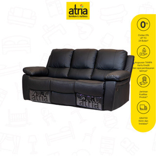 Atria Sofa Recliner Livana Black 3 Seater