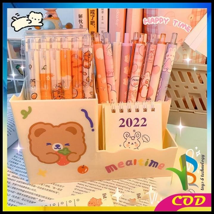 

RB-A43 Pulpen Mekanik Pen Gel 6PCS Motif Cartoon Pena Bolpoint Station